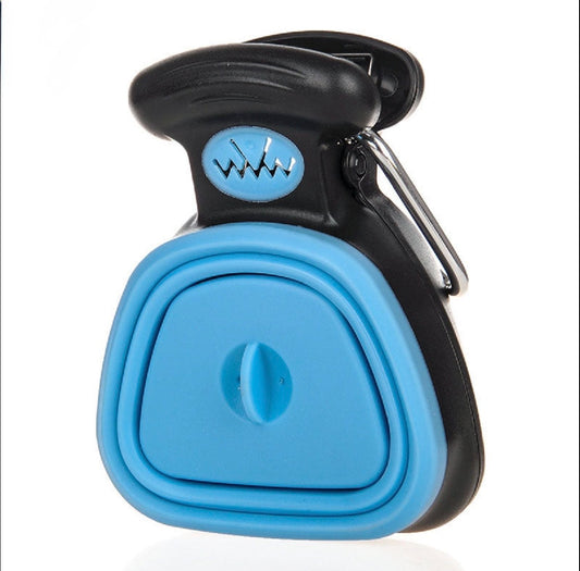 Foldable Travel Poop Scooper with Bag Dispenser