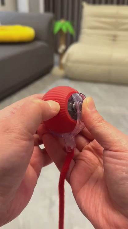Interactive smart rolling ball toy in use